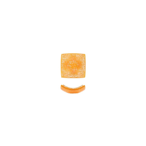 Turgla Fusion Glass Dinnerware 3.5" x 3.5" x h:1.25" 3 oz. Square Orange Glass Ramekin, Set of 24 (10 - 031 - 09ORG) - iFoodservice Online