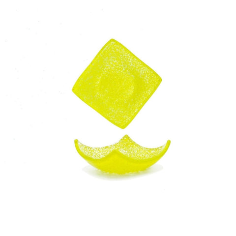 Turgla Fusion Glass Dinnerware 3.5" x 3.5" x h:1.25" 3 oz. Square Yellow Glass Ramekin, Set of 24 (10 - 031 - 09YLW) - iFoodservice Online