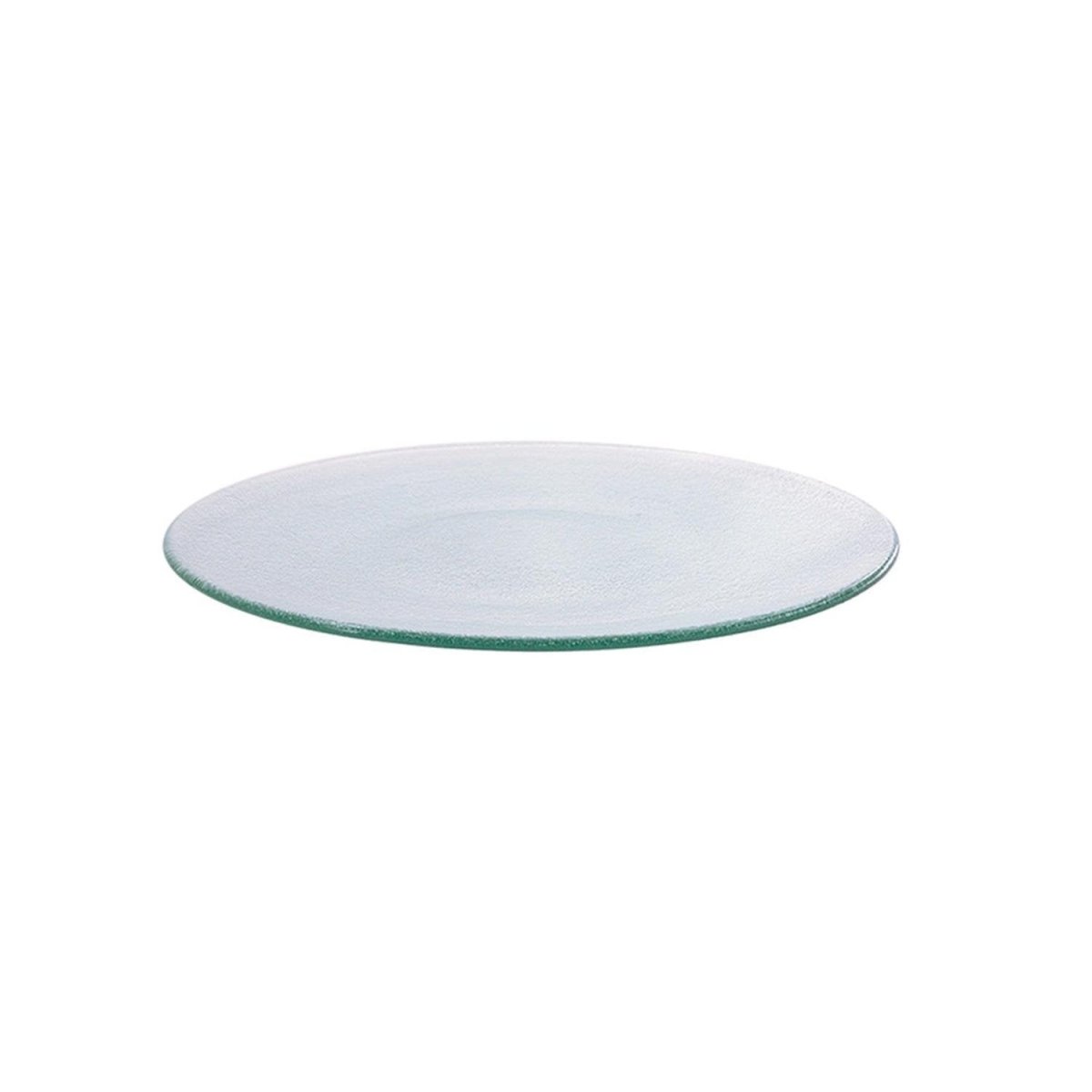 Turgla Fusion Glass Dinnerware dia.9" Round Clear Glass Plate, Set of 12 (04 - 200 - 23CLR) - iFoodservice Online