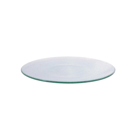 Turgla Fusion Glass Dinnerware dia.9" Round Clear Glass Plate, Set of 12 (04 - 200 - 23CLR) - iFoodservice Online