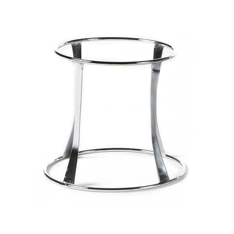 Turgla Metal Riser & Plate Covers Fusion Tower dia.10" h:8.75" Round Silver Stainless Steel Riser (Set of 1) (BM4111) - iFoodservice Online