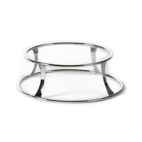 Turgla Metal Riser & Plate Covers Fusion Tower dia.12" h:4.25" Round Silver Stainless Steel Riser (Set of 1) (BM4110) - iFoodservice Online