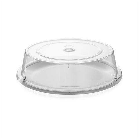Turgla Polycarbonate Misc dia.11" h:2.75" Round Clear Polycarbonate Plate Cover (Set of 25) (R - SRVCVR282CLR) - iFoodservice Online