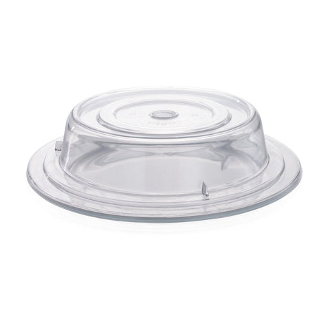 Turgla Polycarbonate Misc dia.11.25" h:2.5" Round Clear Polycarbonate Plate Cover (Set of 25) (R - SRVCVR286CLR) - iFoodservice Online