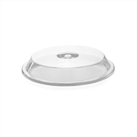 Turgla Polycarbonate Misc dia.9.25" h:1.5" Round Clear Polycarbonate Plate Cover (Set of 35) (R - SRVCVR238CLR) - iFoodservice Online