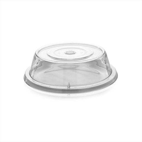 Turgla Polycarbonate Misc dia.9.5" h:2.5" Round Clear Polycarbonate Plate Cover (Set of 100) (R - SRVCVR242CLR) - iFoodservice Online