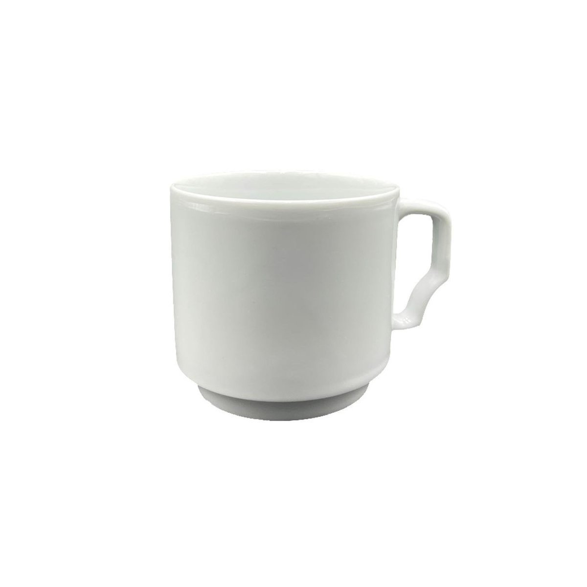 Turgla Porcelain Delta dia.3.25" h:3" 10 oz. Round White Porcelain Mug (Set of 12) (VO01MG00) - iFoodservice Online