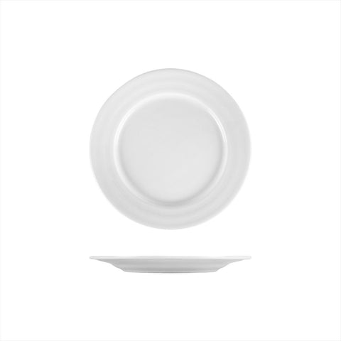 Turgla Porcelain Lizbon dia.8.5" Round White Porcelain Plate (Set of 12) (LIZ22DU00) - iFoodservice Online