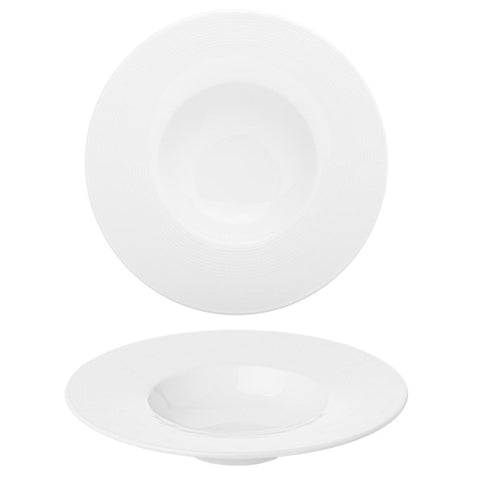 Turgla Porcelain Madrid dia.10.5" h:2" 13 oz. Round White Porcelain Bowl (Set of 6) (MDR26GCK00) - iFoodservice Online