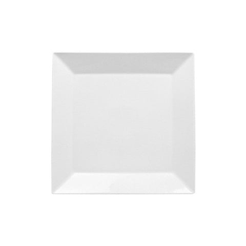 Turgla Porcelain Merid 9.5" x 9.5" Square White Porcelain Plate (Set of 6) (MER34DU00) - iFoodservice Online
