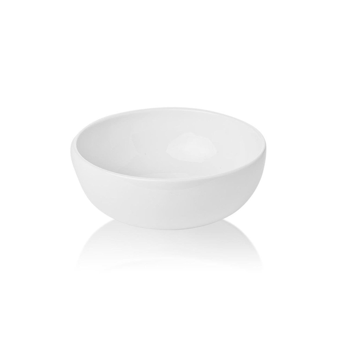 Turgla Porcelain Santa Monica dia.5.5" h:2" 15 oz. Round White Porcelain Bowl (Set of 6) (SNO14KS00) - iFoodservice Online