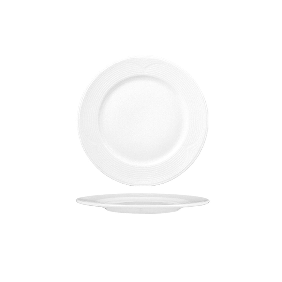 Turgla Porcelain Saturn dia.7" Round White Porcelain Plate (Set of 12) (STR18DU00) - iFoodservice Online