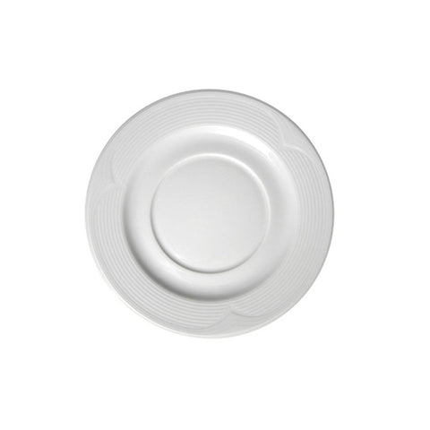 Turgla Porcelain Saturn dia.7" Round White Porcelain Saucer (Set of 12) (STR18KT00) - iFoodservice Online