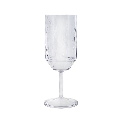 Turgla Rubikap Prism dia.2.75" h:8.25" 14 oz. Round Clear Polycarbonate Goblet (Set of 36) (R - PRSGBL400CLR) - iFoodservice Online