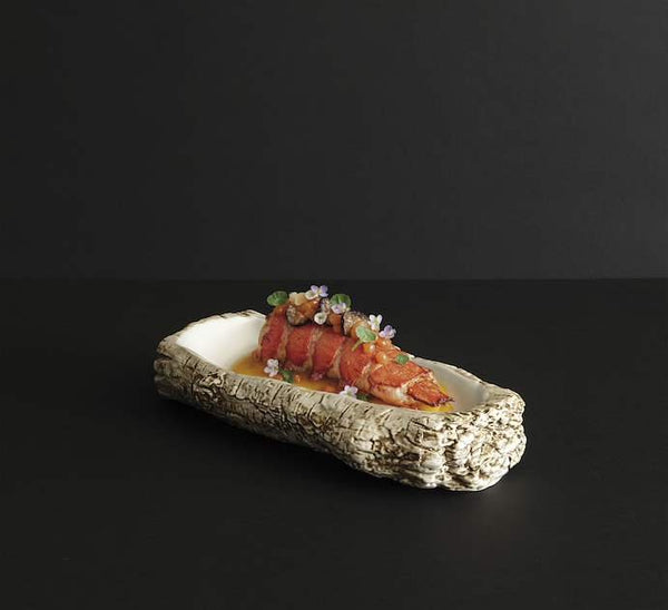 Viejo Valle Cedar Bowl Rectangular Cedar 11.81x5.12x2.17 in - P997125 - iFoodservice Online