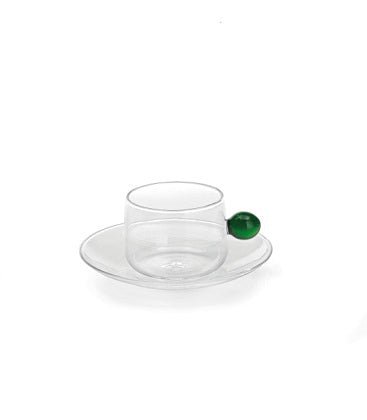 Zafferano Bilia Espresso Cup & Saucer - Green - iFoodservice Online