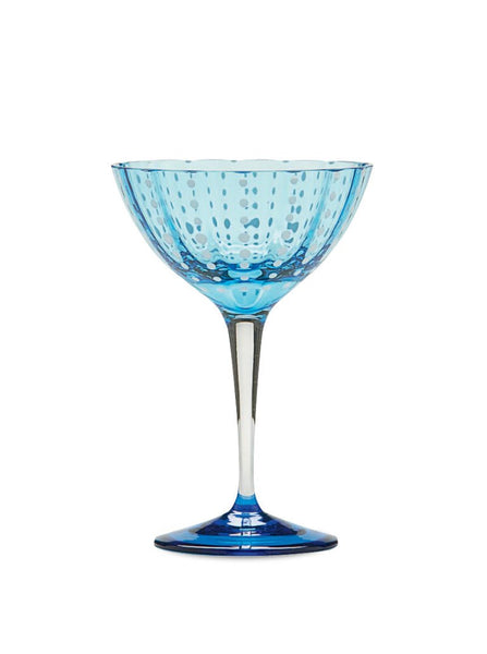 Zafferano Perle Cocktail Goblet (Set of 2) - Aquamarine - iFoodservice Online