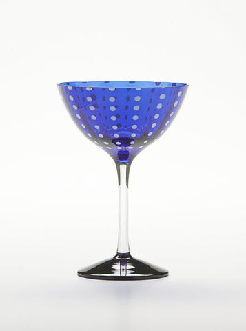 Zafferano Perle Cocktail Goblet (Set of 2) - Blue - iFoodservice Online