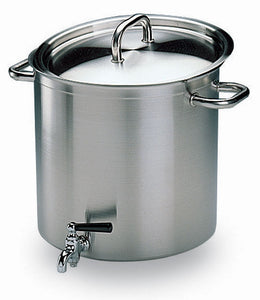 Matfer Bourgeat Excellence Stainless Steel Tall Stockpot w/ Faucet, 14 1/8" 694336