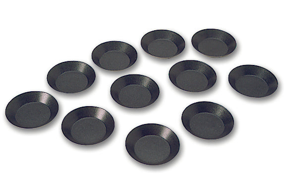 Matfer Bourget Steel Non stick Plain Round Deep Tartlet Mold 2 1/6” Pack of 25 (332693 )
