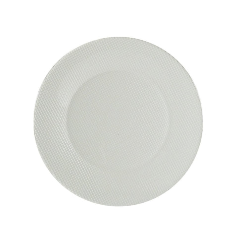 10 Strawberry Street Dinnerware, Criss Cross Clear Glass Round Salad (24/Case)CRS0004 - iFoodservice Online