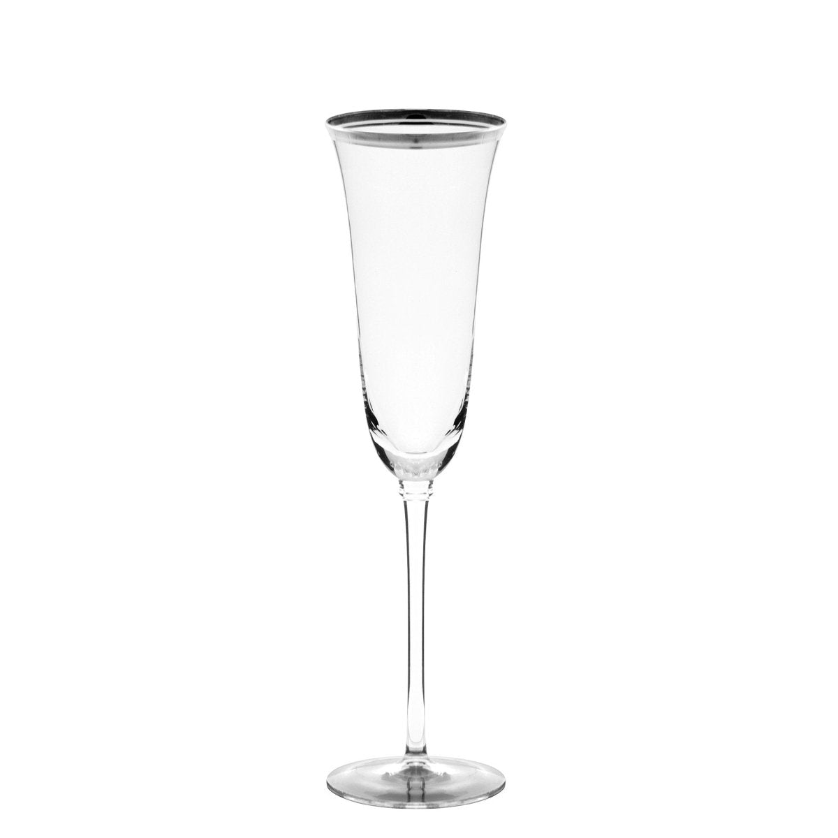 10 Strawberry Street Drinkware, Windsor Flute W/Slv Band 5.5 O (16/Case)WINSR - FLUTE - SLV - iFoodservice Online