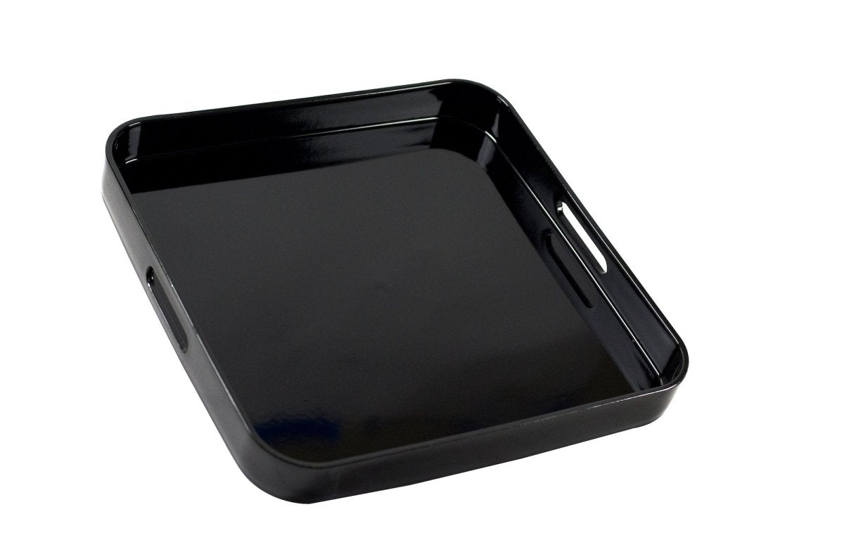 10 Strawberry Street Serveware, Square Lacquer Tray (8/Case)BLK - SQ - iFoodservice Online