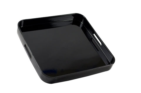 10 Strawberry Street Serveware, Square Lacquer Tray (8/Case)BLK - SQ - iFoodservice Online