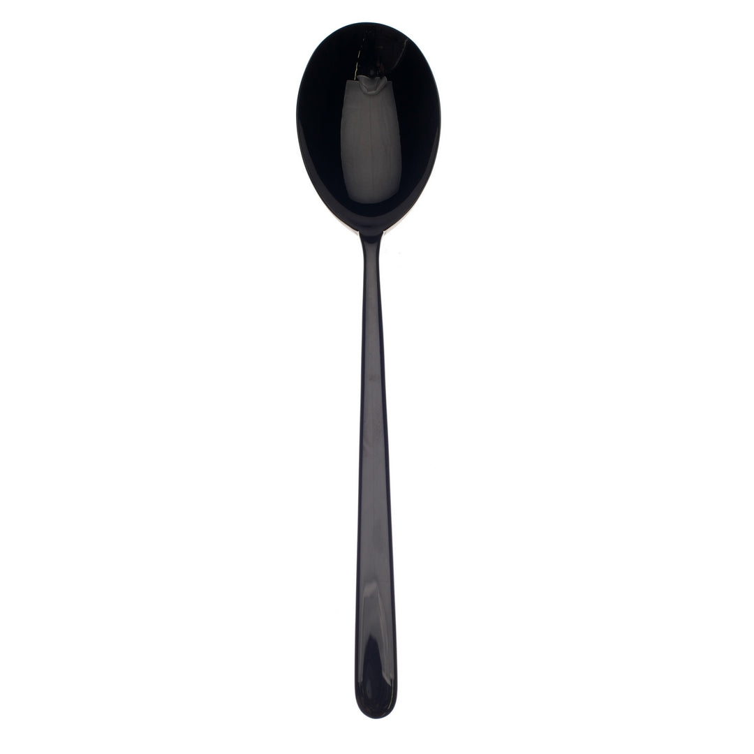 Serv.Spoon Linea Oro Nero By Mepra (Pack of 12) 10871110