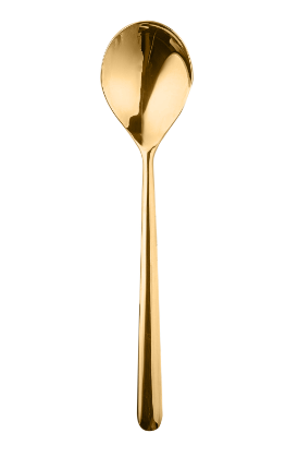 Linea Oro Us Size Table Spoon (Eu Dessert Spoon) By Mepra (Pack of 12) 10891104