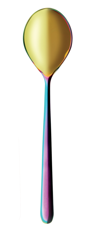 Linea Rainbow Us Size Table Spoon (Eu Dessert Spoon) By Mepra (Pack of 12) 10991104