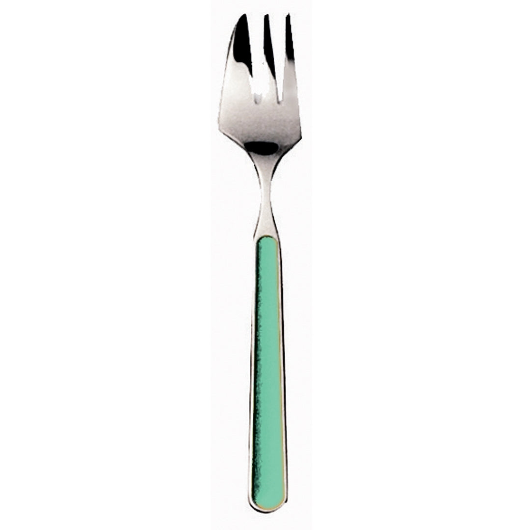 Mepra Cake/Oyster Fork Olive Green Fantasia Pack of 12 (10Q71115)