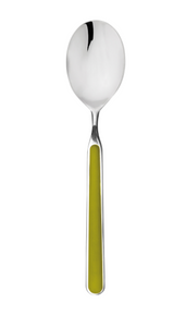 Mepra Olive Green Fantasia Us Size Table Spoon (Eu Dessert Spoon) Pack of 12 (10Q71104)