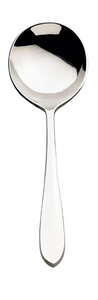 Browne Foodservice ECLIPSE Round Soup Spoon 18/10 SS 7"/17.8cm 502113 (Pack of 12)