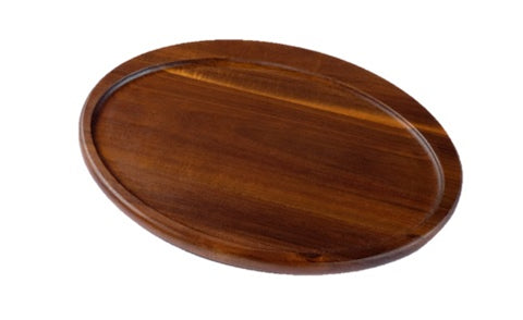 On The Table OTT Dark Wood Oval Plate (117-ODK)