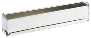 Louis Tellier Gobel Tin Plate Springform Long Loaf Pan (Mini) Plain Removable Bottom - 300 X 40 X 60 Mm (119410)
