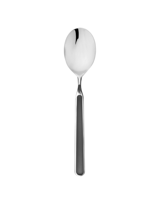 Mepra Us Size Dessert Spoon (Eu Dessert Spoon) Black Fantasia Pack of 12 (10N61104)