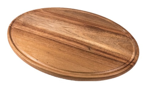 On The Table  OTT Oval Serving Board With Juice Groove Item 124