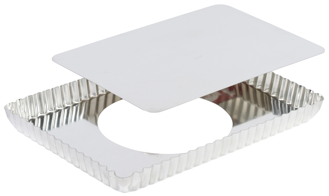 GOBEL Rectangular fluted tart mold 125810 (Pack of 3)
