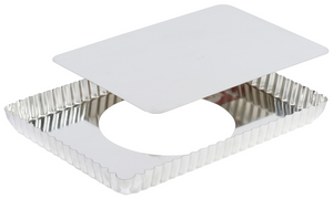 GOBEL Rectangular fluted tart mold 125810 (Pack of 3)