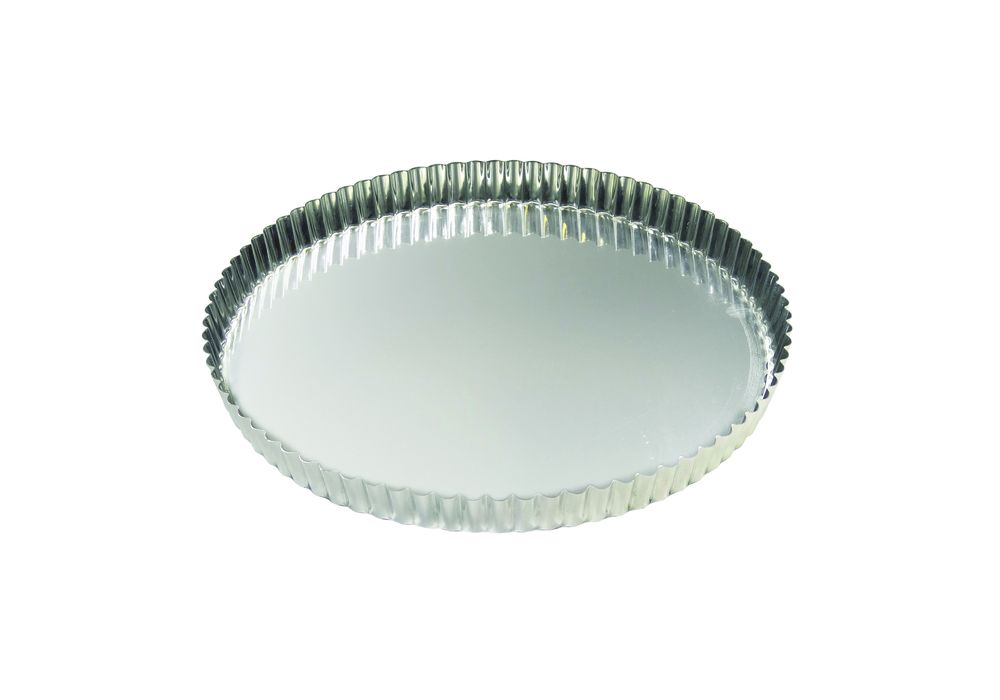 Louis Tellier Gobel Tin Round Fluted Tart Mould 7 7/8''X1 1/8''H (126320)