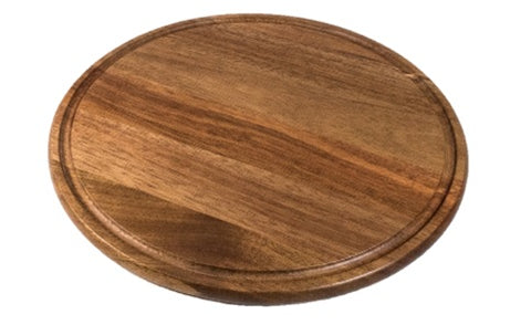 On The Table  OTT Round Serving Board With Juice Groove Item 127