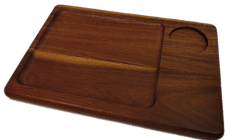 On The Table OTT Medium Plate With Ramekin Hole (128DK)