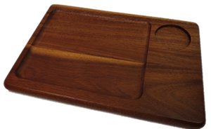 On The Table OTT Medium Plate With Ramekin Hole (128DK)