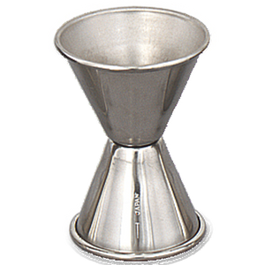 Browne Foodservice Double Jigger SS 1oz/1.25oz 1295 (Pack of 12)