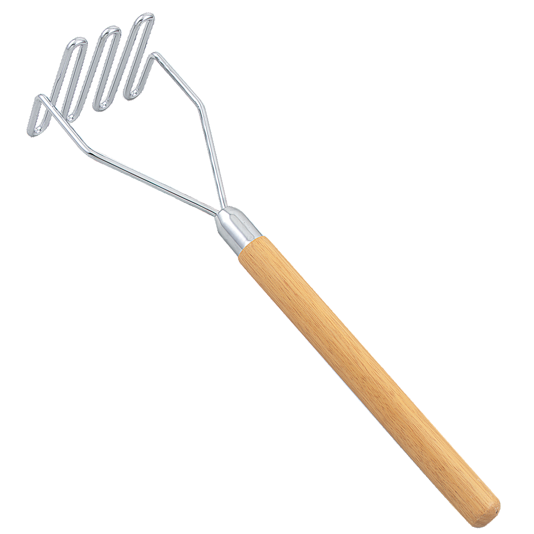 Browne Foodservice 18" Square-Face Masher w/Wooden Handle 1618 (Pack of 3)