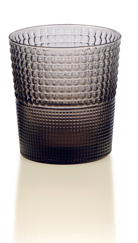 IVV Glassmakers Italia SPEEDY SET 6 TUMBLER BRONZE GREY oz.9,5 8345.2