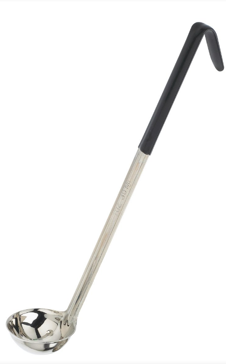 Browne Foodservice 1oz Ladle w/Black Coated Handle 9941BLK  (Pack of 6)