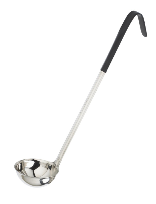 Browne Foodservice 4oz Ladle w/Black Coated Handle 9944BLK (Pack of 6)