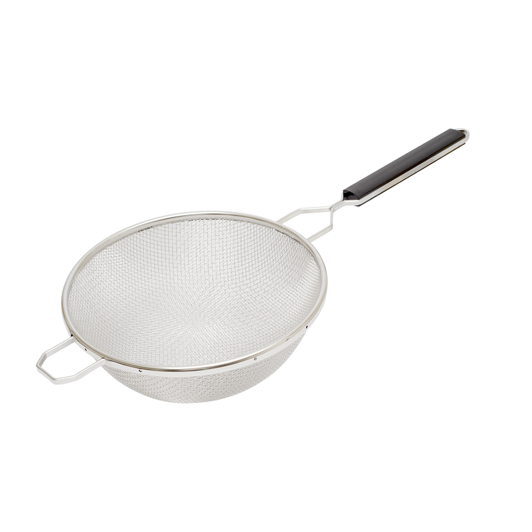 Browne Foodservice Double Mesh Strainer Medium 6.25"/16cm 18196 (Pack of 4)